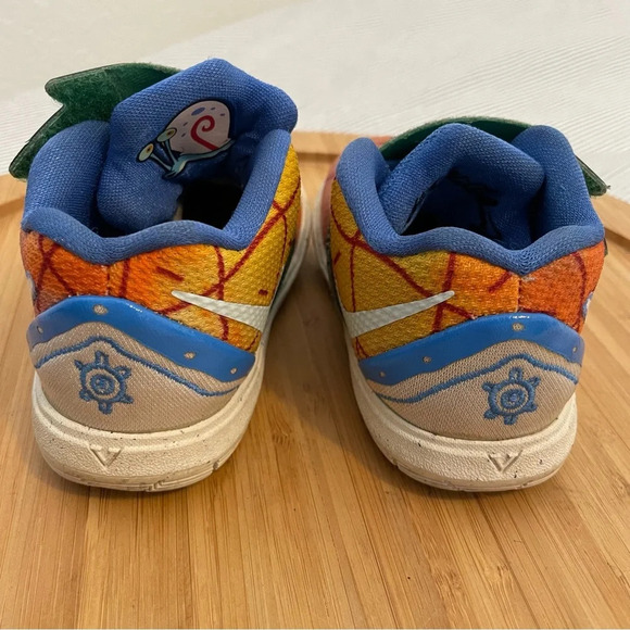 Nike Kyrie 5 Spongebob Toddler 6T Basketball Shoes Orange Pineapple House - Picture 5 of 10